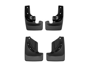 Nissan Rogue Mudflaps - Front + Rear - WeatherTech - No-Drill DigitalFit - Black - `24-`26