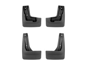 Subaru Crosstrek Mud Flaps - Front + Rear - WeatherTech - No-Drill DigitalFit - Black - `18-`23