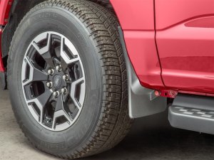 Ford F-150 Lightning Mud Flaps - Front - WeatherTech - No-Drill DigitalFit - Black - `22-`23