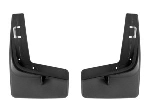 Ford F-150 Lightning Mud Flaps - Front - WeatherTech - No-Drill DigitalFit - Black - `22-`23