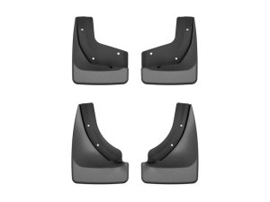 Hyundai Seltos Mud Flaps - Front + Rear - WeatherTech - No-Drill DigitalFit - Black - `21-`26
