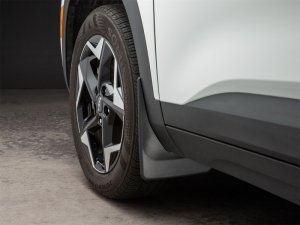 Kia Seltos Mud Flaps - Front - WeatherTech - No-Drill DigitalFit - Black - `21-`26