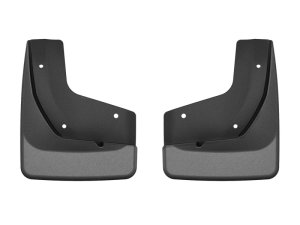 Kia Seltos Mud Flaps - Front - WeatherTech - No-Drill DigitalFit - Black - `21-`26