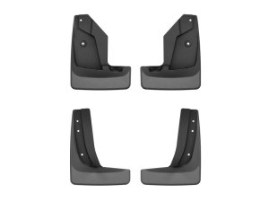 Mazda CX-90 Mud Flaps - Front + Rear - WeatherTech - No-Drill DigitalFit - Black - `24-`26