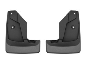 Mazda CX-90 Mudflaps - Front - WeatherTech - No-Drill DigitalFit - Black - `24-`26