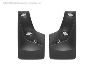 Chevrolet Silverado Mud Flaps - WeatherTech - No-Drill DigitalFit - Black - `07-`13