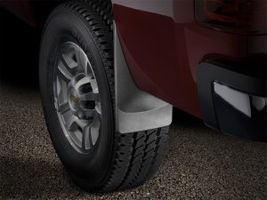 Chevrolet Silverado Mud Flaps - WeatherTech - No-Drill DigitalFit - Black - `07-`13