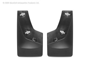 Chevrolet Silverado Mud Flaps - WeatherTech - No-Drill DigitalFit - Black - `07-`13