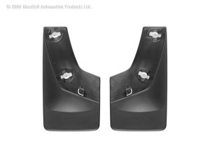 GMC Sierra Mud Flaps - WeatherTech - No-Drill DigitalFit - Black - `07-`13