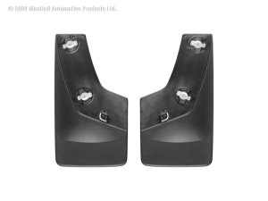 GMC Sierra Mud Flaps - WeatherTech - No-Drill DigitalFit - Black - `07-`13