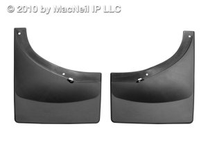 GMC Sierra Mud Flap - WeatherTech - No-Drill DigitalFit - Black - `07-`13
