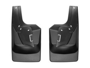 Dodge Ram 3500 Mud Flaps - Rear - WeatherTech - No-Drill DigitalFit - Black - `19-`27