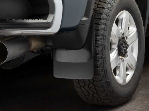 Chevrolet Silverado 3500HD Mud Flaps - Rear - WeatherTech - No-Drill DigitalFit - Black - `20-`24