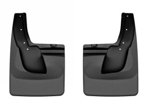 RAM 1500 Mud Flaps - Rear - WeatherTech - No-Drill DigitalFit - Black - 2025+