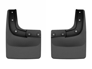 Ford Ranger Mud Flaps - Rear - WeatherTech - No-Drill DigitalFit - Black - 2024+