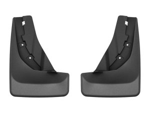 Nissan Rogue Mudflaps - Rear - WeatherTech - No-Drill DigitalFit - Black - `24-`26
