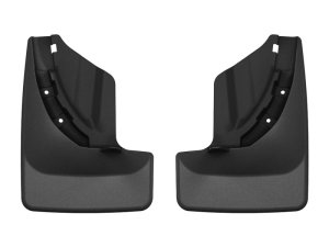 Nissan Rogue Mud Flaps - Rear - WeatherTech - No-Drill DigitalFit® - Black - `24-`26