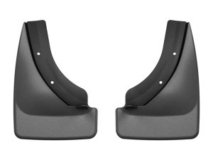 Hyundai Seltos Mud Flaps - Rear - WeatherTech - No-Drill DigitalFit - Black - `21-`26