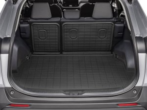 Toyota RAV4 Seatback Cargo Liner HP - Behind 2nd Row Seating - WeatherTech - with Bumper Protector - Black - `19-`25