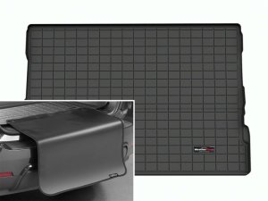 Toyota Sequoia Cargo Liner - Trunk - WeatherTech - w/Bumper Protector - Black - `23-`26
