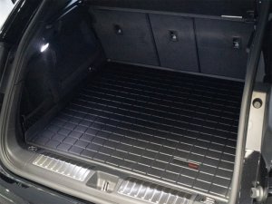 Porsche Macan Cargo Liner - Behind 2nd Row Seating - WeatherTech - With Bumper Protector - Black - `24-`25