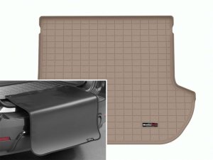 Subaru Outback Cargo Liner - Behind 2nd Row Seating - WeatherTech - w/Bumper Protector - Tan - `10-`14