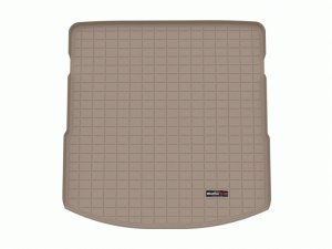 Mazda CX-90 Cargo Liner - Behind 2nd Row Seating - WeatherTech - Raised Lip - Tan - 2024+