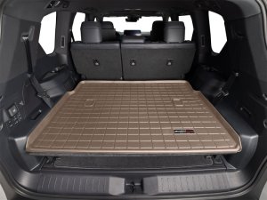 Lexus LX Hybrid Cargo Liner - Behind 2nd Row Seating - WeatherTech - Tan - 2025+ Lexus LX Hybrid Cargo Liner - Behind 2nd Row Seating - WeatherTech - Tan - 2025+