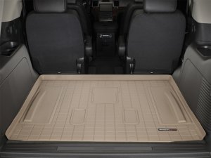 Cadillac Escalade Cargo Liner - Behind 2nd Seat with 3rd Seat - WeatherTech - Raised Lip - Tan - `07-`13