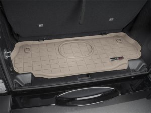 Jeep Wrangler Cargo Liner - WeatherTech - Raised Lip, Textured Finish - Tan - `15-`16