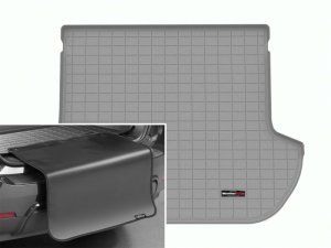 Subaru Outback Cargo Liner with Bumper Protector - Rear - WeatherTech - Grey - `10-`14
