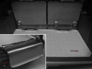 Chevrolet Suburban Cargo Liner - Rear - WeatherTech - w/Bumper Protector - Grey - `07-`13