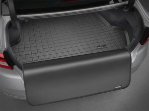 Land Rover Range Rover Evoque Cargo Liners - Behind 2nd Row Seating - WeatherTech - Cargo Liner w/Bumper Protector - Grey - `12-`27
