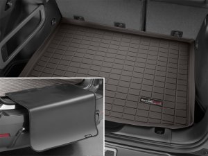 Cadillac Optiq Cargo Liner w/Bumper Protector - Behind 2nd Row Seating - WeatherTech - Cocoa - `25-`26