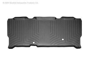 Ford F250 Super Duty Super Cab FloorLiner - Rear - WeatherTech - DigitalFit - Black - `99-`10