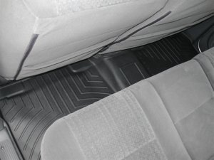 Toyota Tundra Double Cab FloorLiner - Rear - WeatherTech - DigitalFit - Black - `04-`06