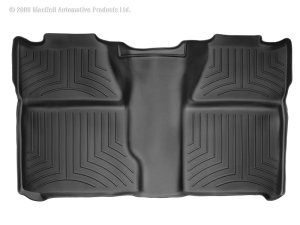 Chevrolet Silverado Crew Cab FloorLiner - Rear - WeatherTech - DigitalFit - Black - `07-`13