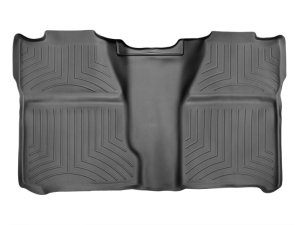 Chevrolet Silverado Crew Cab FloorLiner - Rear - WeatherTech - DigitalFit - Black - `07-`13