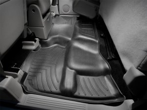 Chevrolet Silverado FloorLiner - Rear - WeatherTech - DigitalFit - Black - `07-`13