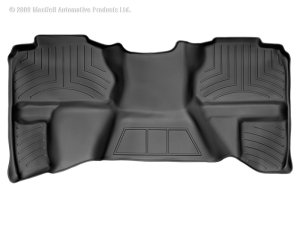 Chevrolet Silverado FloorLiner - Rear - WeatherTech - DigitalFit - Black - `07-`13