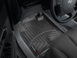 Hyundai Santa Fe Floor Liner - Front - WeatherTech - DigitalFit - Black - `07-`09