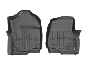 Ford Super Duty Floor Mats - Front - WeatherTech - DigitalFit - Black - 2017