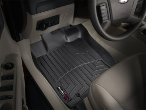 Ford Fusion FloorLiner - Front - WeatherTech - DigitalFit - Black - `06-`09