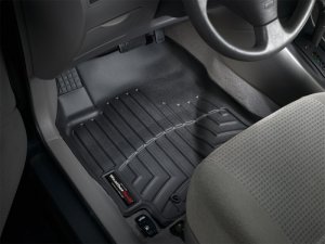 Toyota Corolla FloorLiner - Front - WeatherTech - DigitalFit - Black - `03-`08