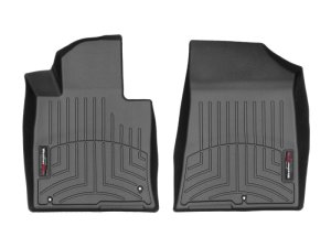 Kia Cadenza FloorLiner - Front - WeatherTech - FloorLiner DigitalFit - Black - `17-`27