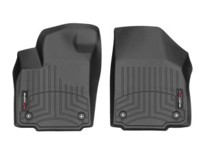Kia Cadenza FloorLiner - Front - WeatherTech - FloorLiner DigitalFit - Black - `17-`27