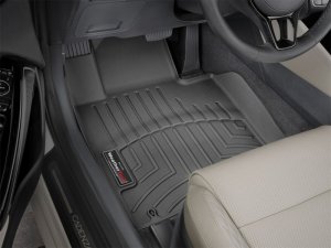 Kia Cadenza FloorLiner - Front - WeatherTech - FloorLiner DigitalFit - Black - `17-`27
