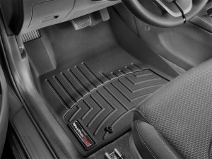 Hyundai Elantra GT Floor Mats - Front - WeatherTech - FloorLiner DigitalFit - Black - `18-`27