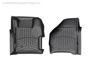 Ford F350 FloorLiner - Front - WeatherTech - DigitalFit - Black - `99-`07
