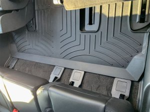 Lincoln Navigator Floor Mats - Rear - WeatherTech - FloorLiner HP - Black - `18-`20
